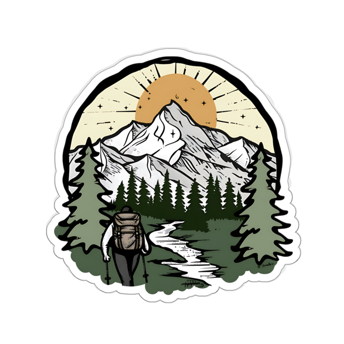 Mountain Sticker