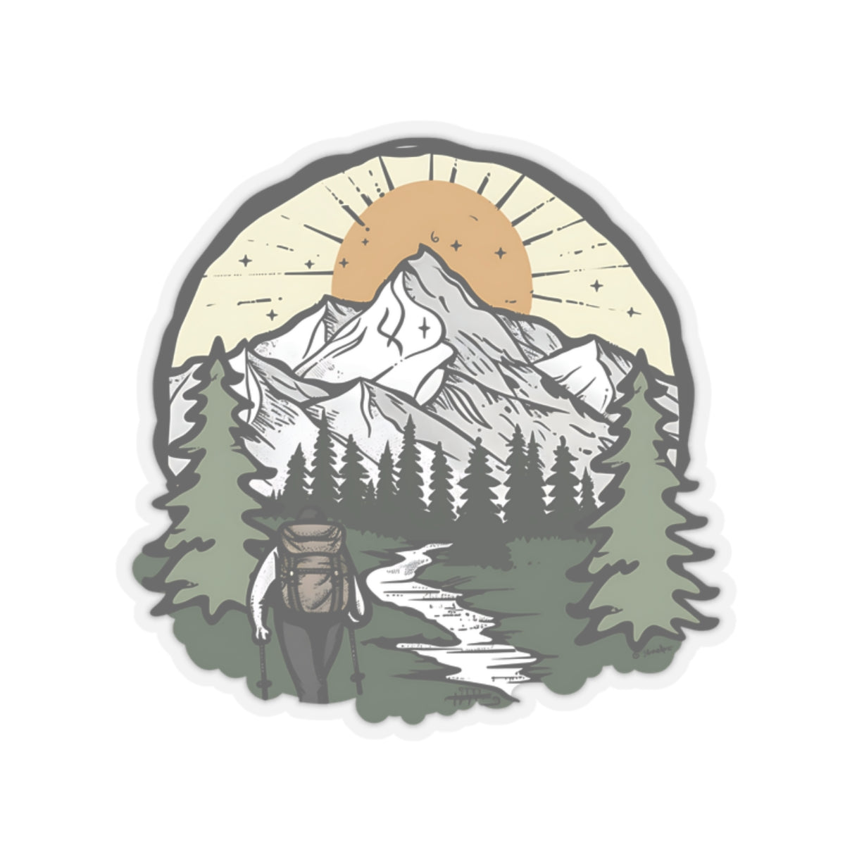 Hiking Sticker